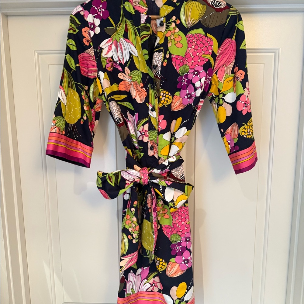 Floral Trina Turk Spring dress with Belt